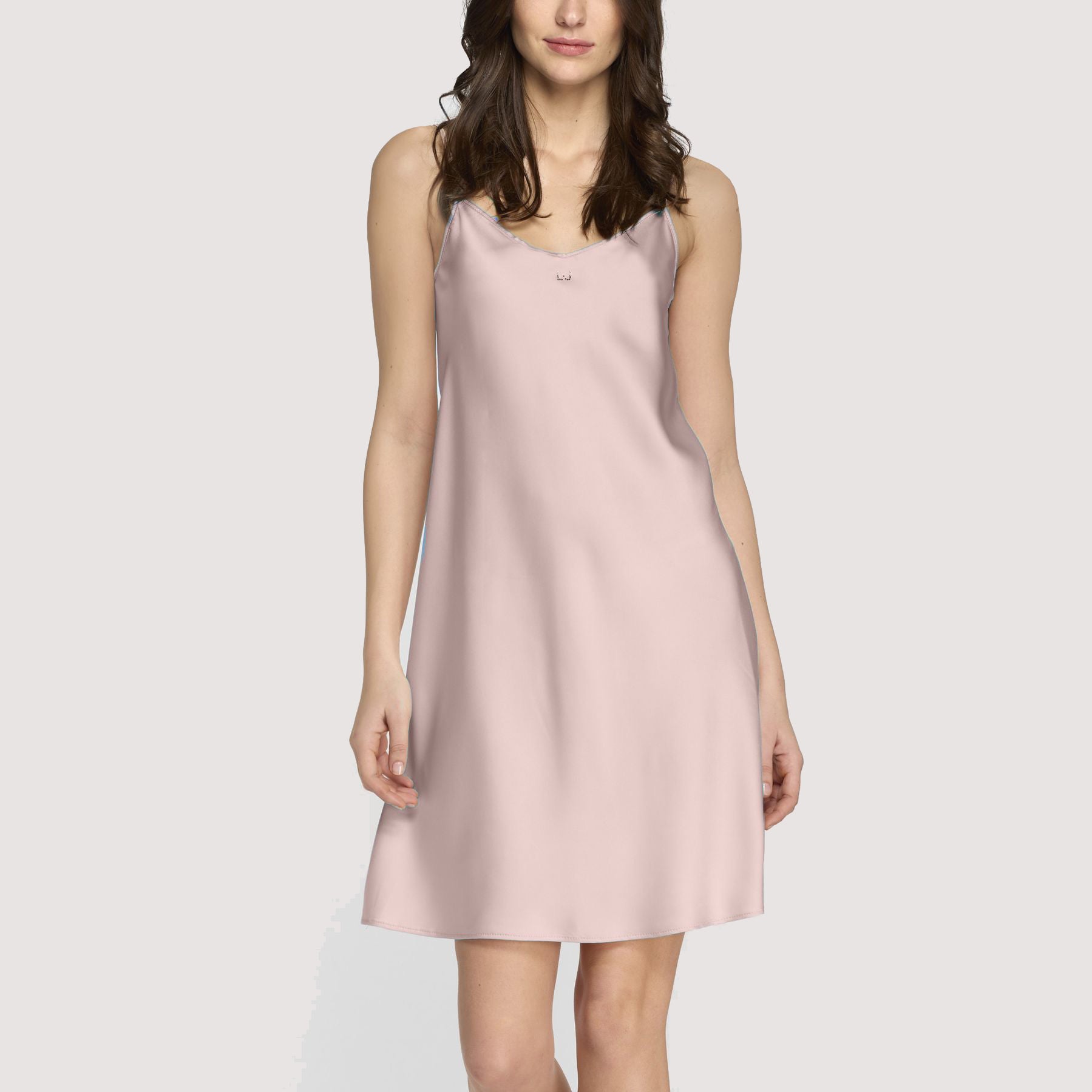 Camicia da notte donna Liu Jo DL0050 50, giromanica, tessuto elasticizzato morbido, stile essenziale, Made in Italy