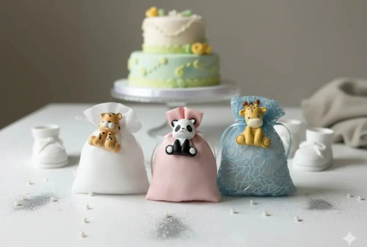 18 Pezzi Bomboniera Nascita Bimbo Bimba Magnete decorativo Special Gifts RB1068 - The King Luxury