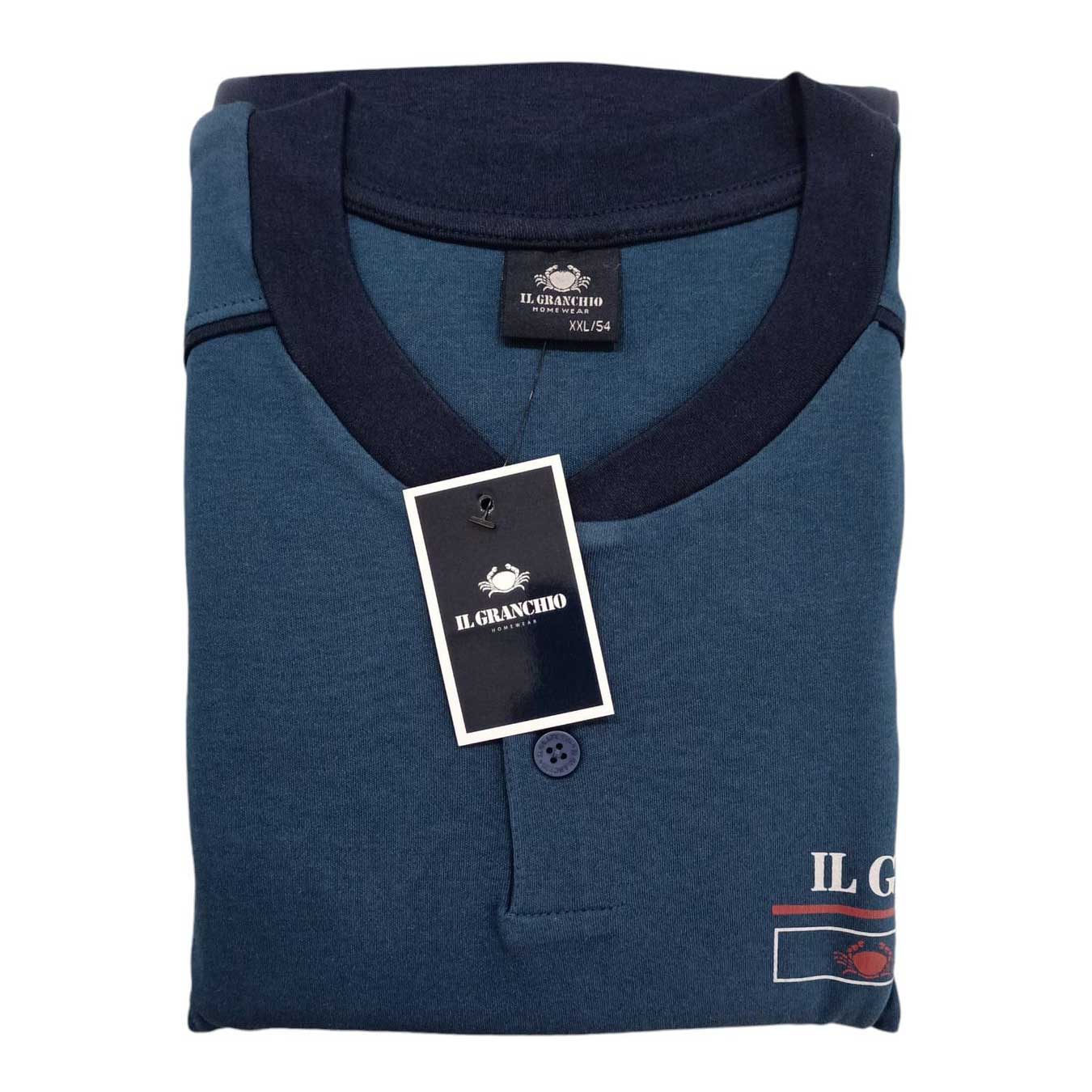 Pigiama Autunno/Inverno Uomo Il Granchio GP2066 48 Cotone interlock