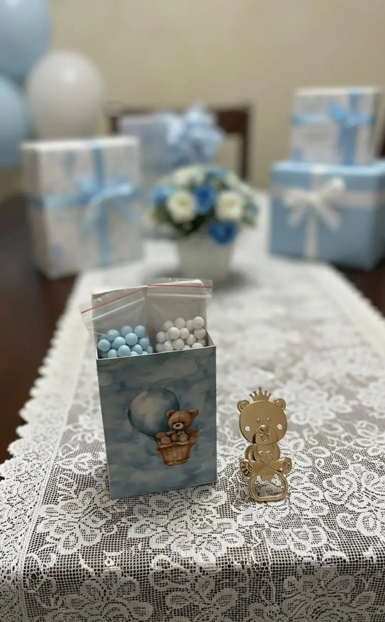 4 Pezzi Scatolina Nascita Bimbo e Bimba Degustazione Special Gifts SJ54 Carta - The King Luxury