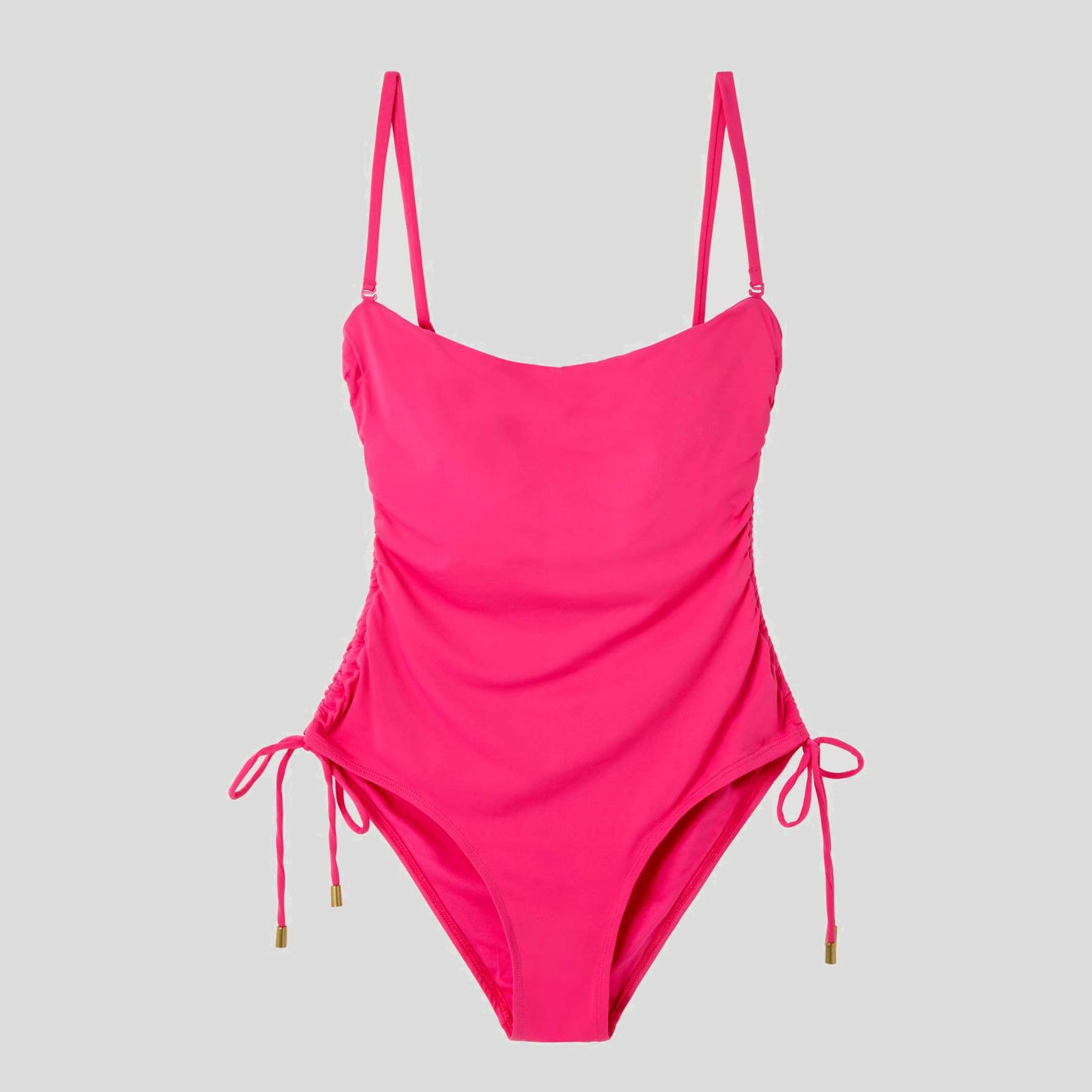 Costume intero donna Gisela tinta unita con design staccabile, tessuto elasticizzato e vestibilità elegante
