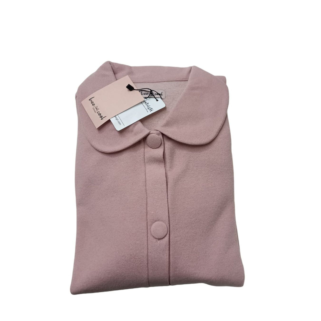 Giacca da camera donna Bisbigli BO377758 in cotone e poliestere, abbottonata, maniche lunghe, taglia 44, Made in Italy
