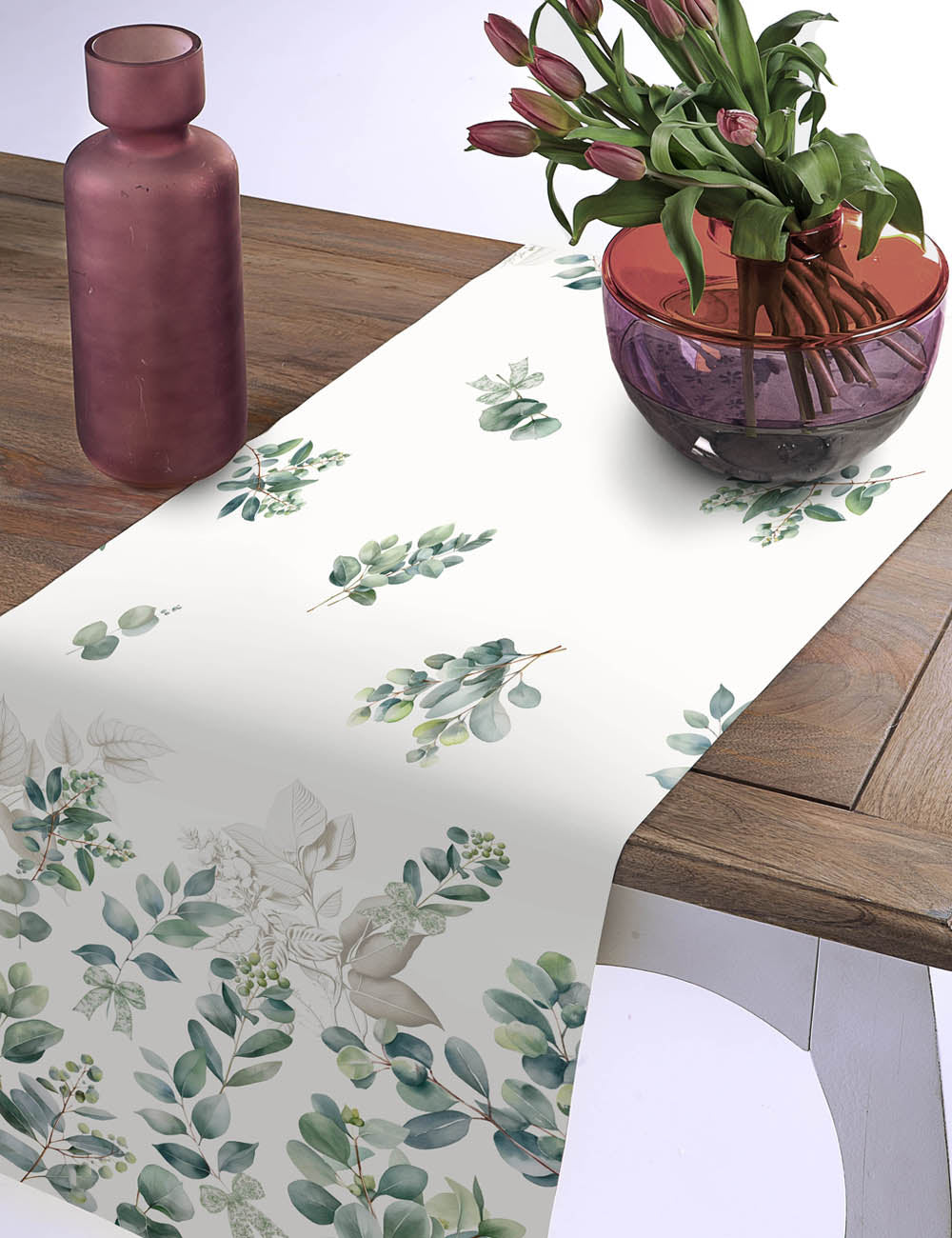 Runner Tessitura Randi Laurel – 100% Cotone Panama – Stampa Digitale – 50x150 cm