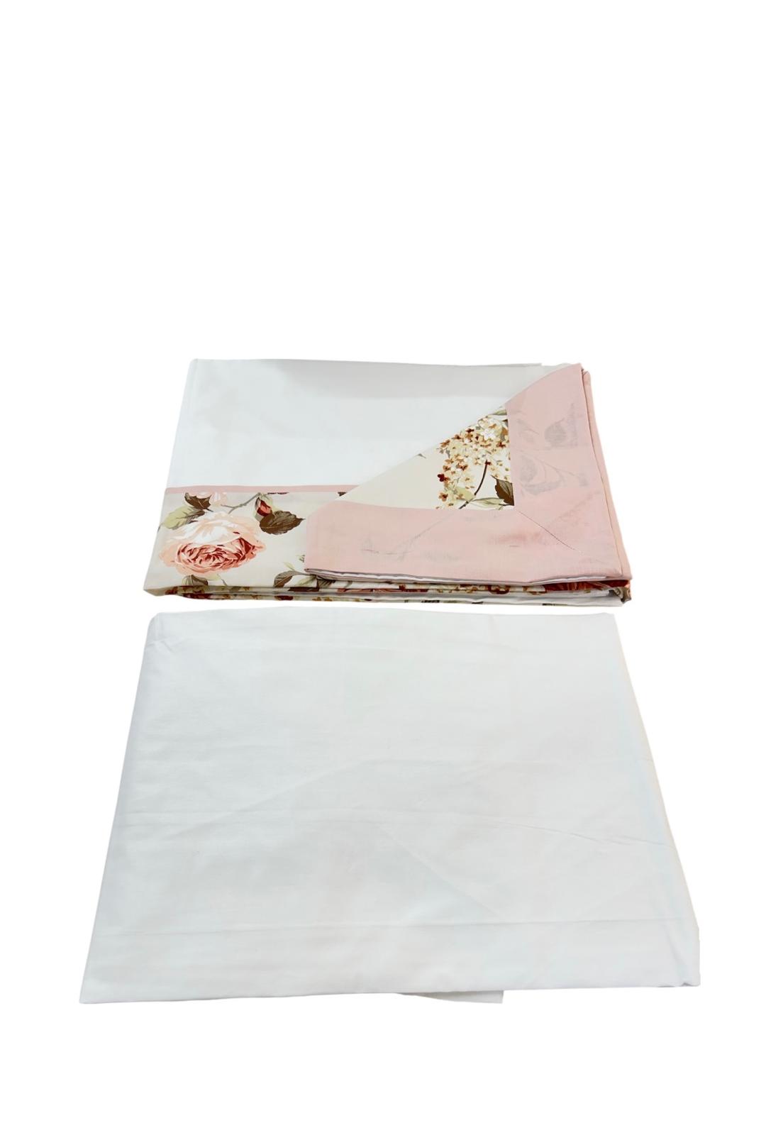 Completo Lenzuola Matrimoniale Alexander Tuscany Home Rose – 100% Cotone