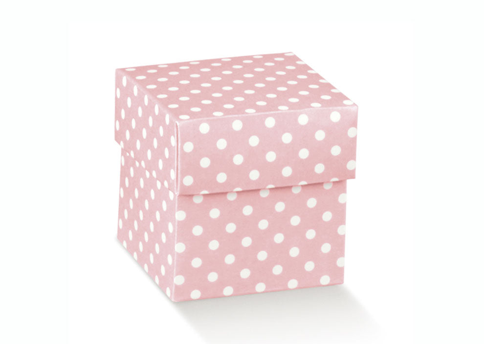 Scatolina Nascita Bimba a Pois Florentina Atelier Rosa