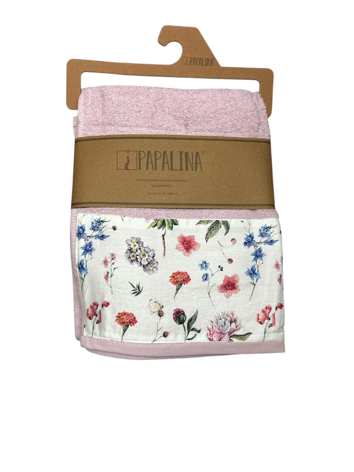 Set Asciugamani 1+1 Papalina Salisburgo Spugna di Cotone