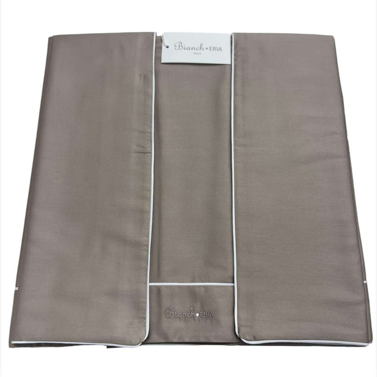 Completo Lenzuola Matrimoniale Eria Piping 100% Cotone