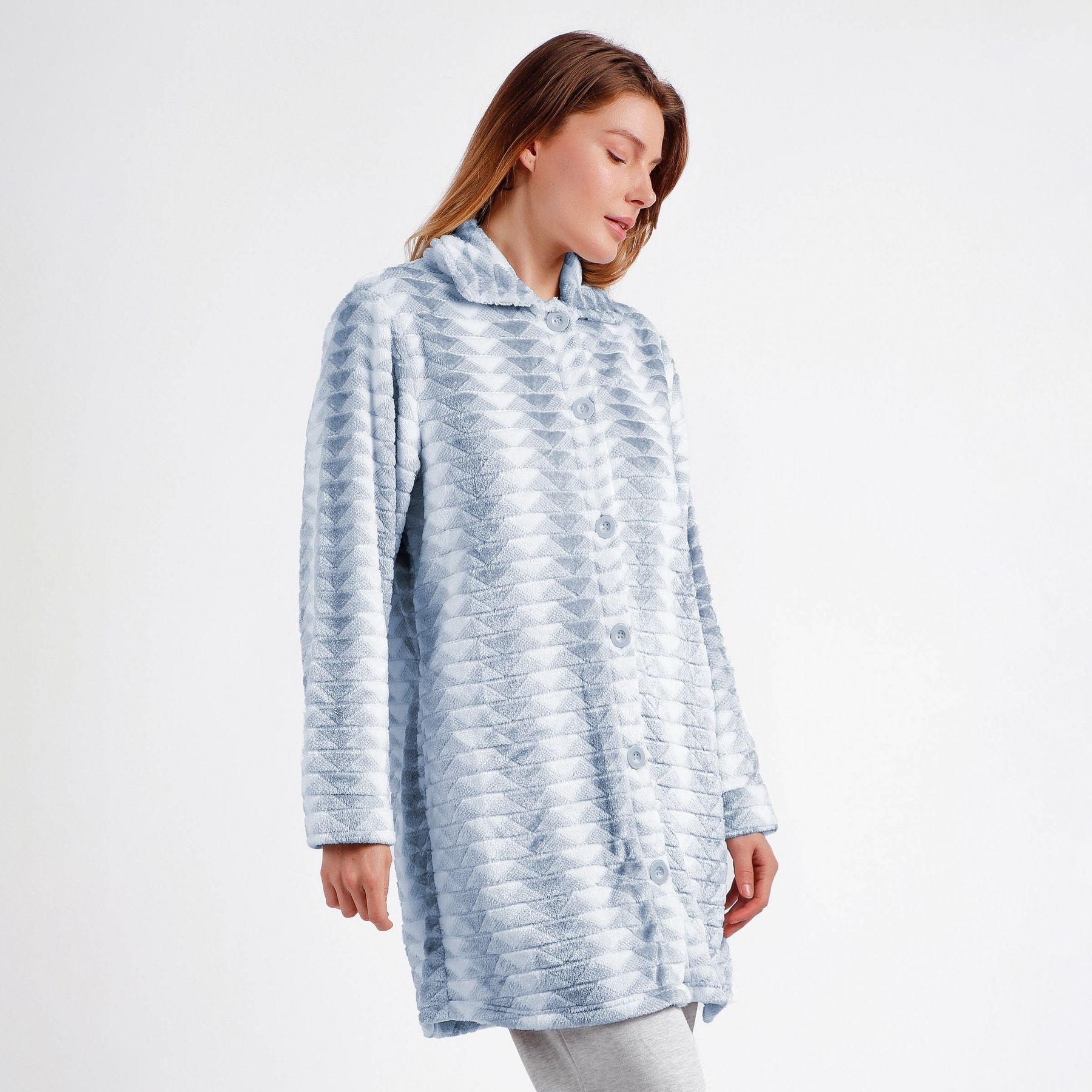 Giacca donna Admas 67029 L in pile coral, colore tinta unita, calda e soffice, perfetta per l’inverno.