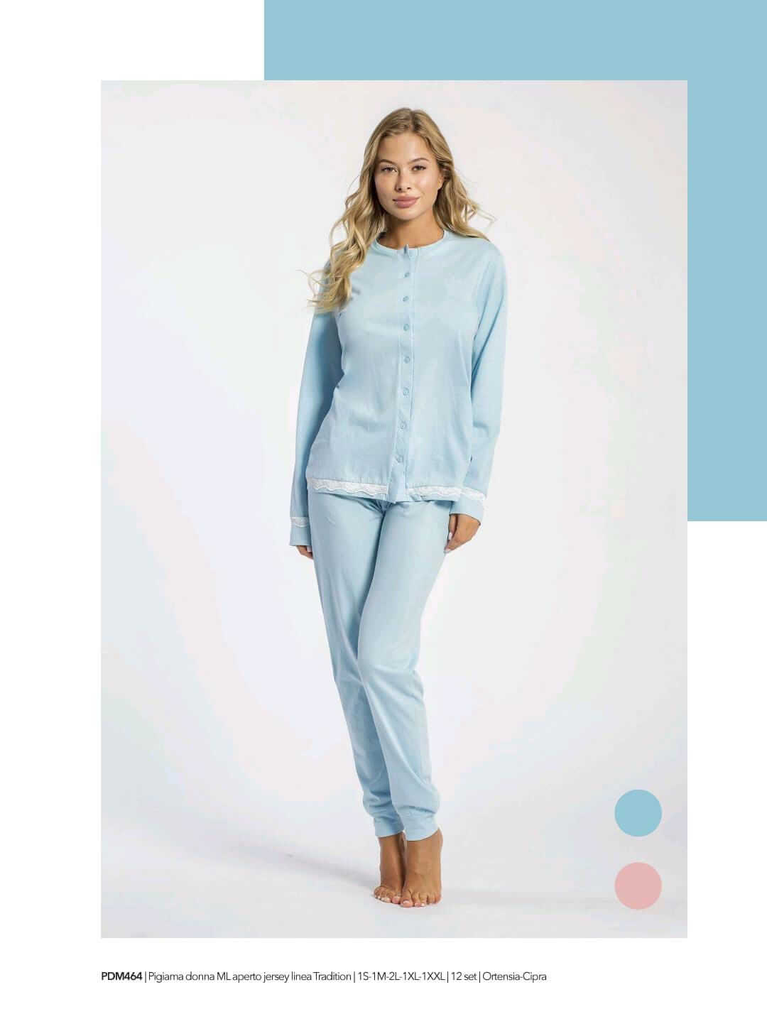 Pigiama Donna Primavera/Estate Milk And Honey Linea Tradition S Jersey