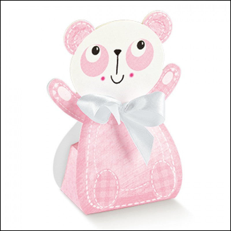 Scatolina Nascita Bimba Panda Florentina Rosa