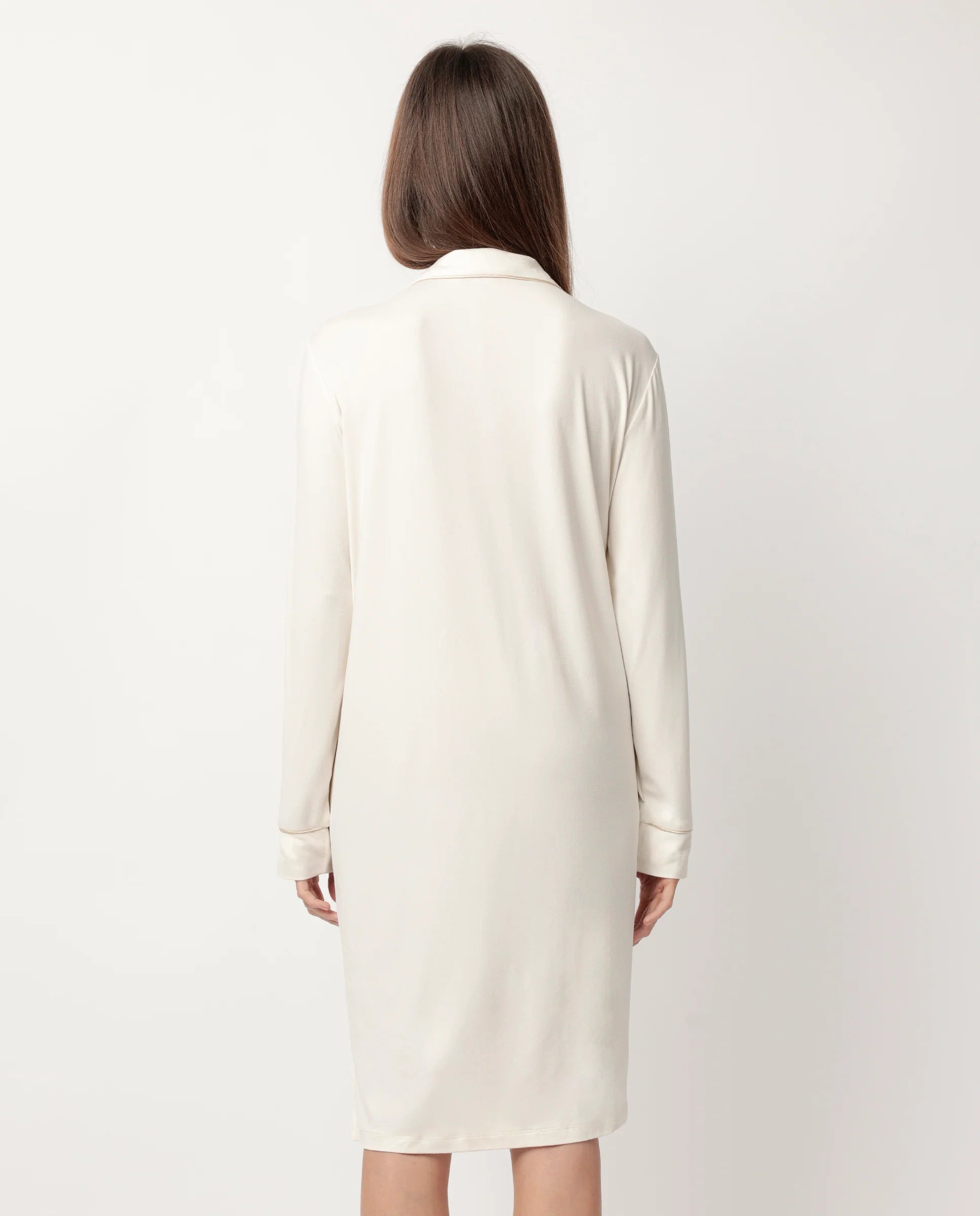 Camicia da Notte Donna Admas Classic – Invernale, Aperta, in Caldo Cotone