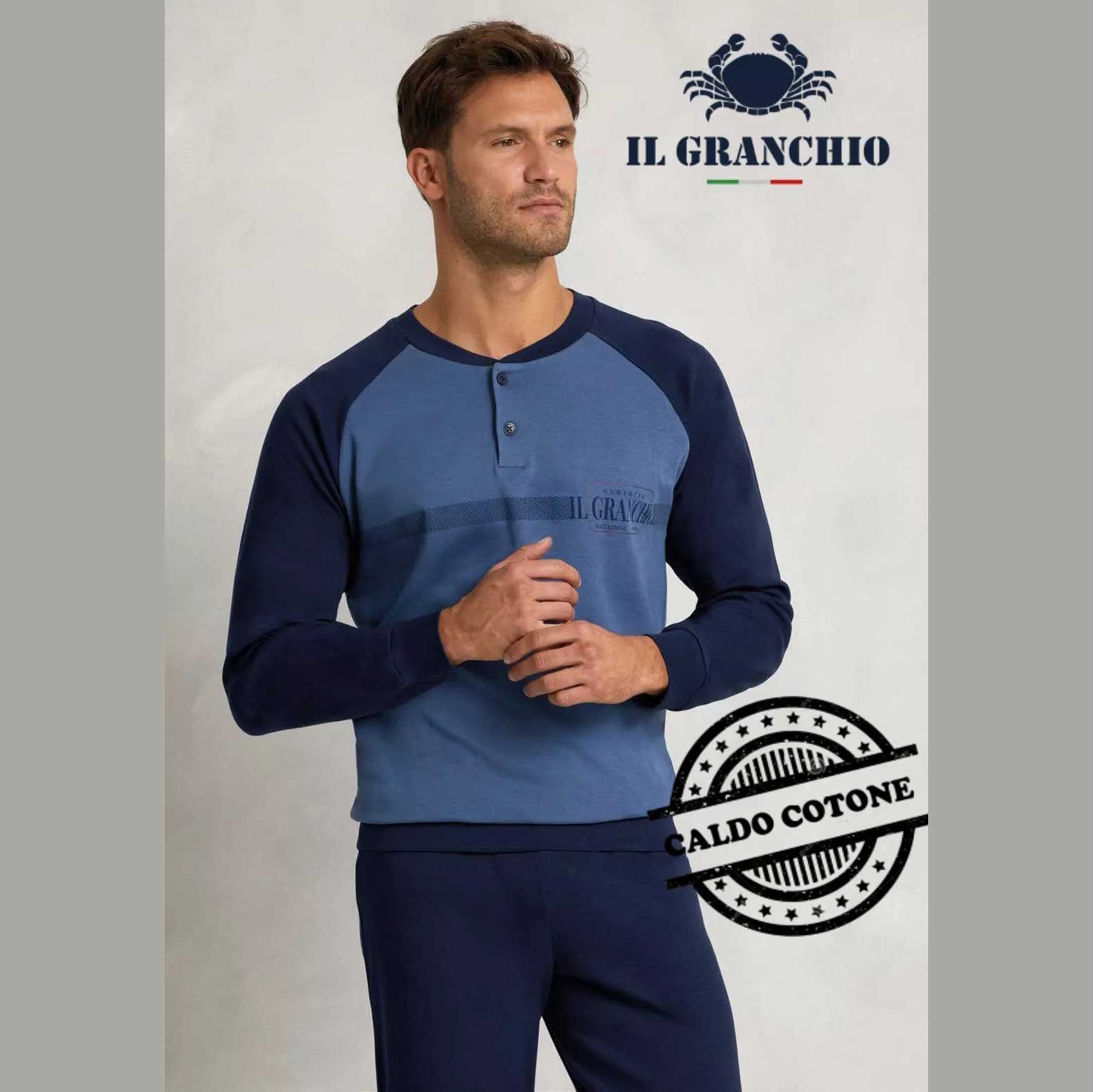 Pigiama Autunno/Inverno Uomo Il Granchio GP2071 Cotone interlock