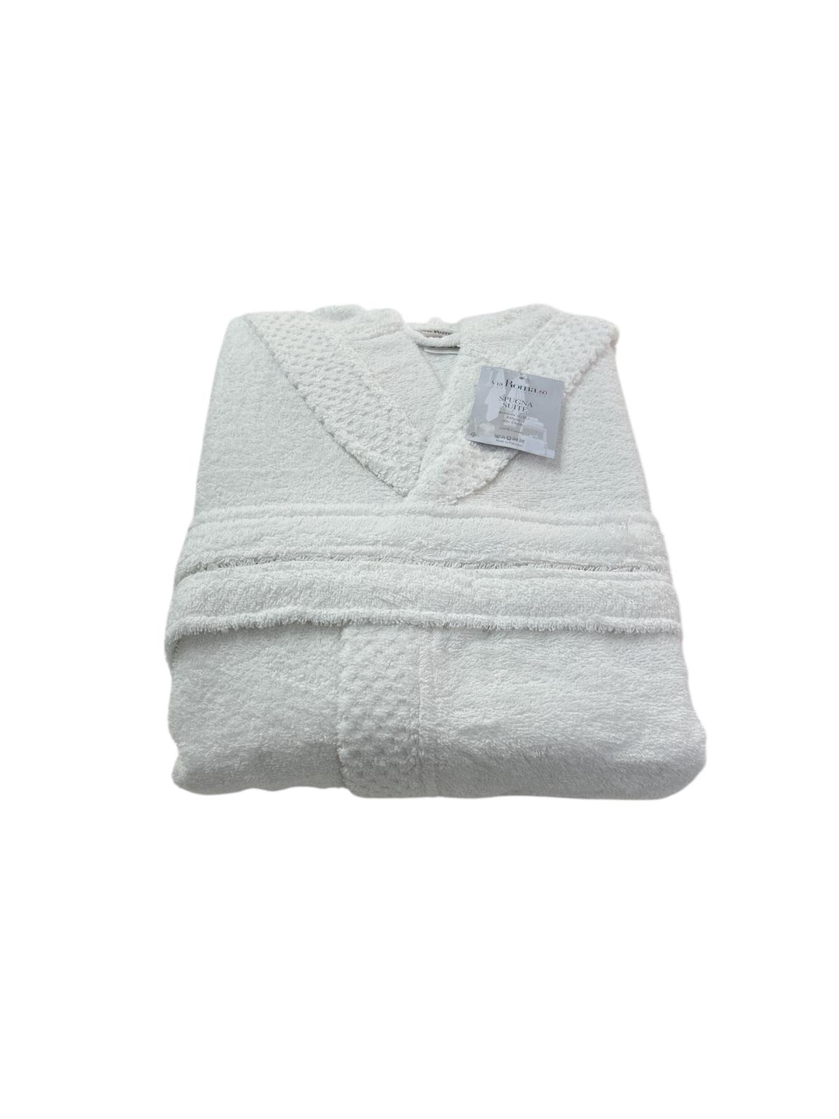 Accappatoio Via Roma 60 Check L/XL Spugna di Cotone