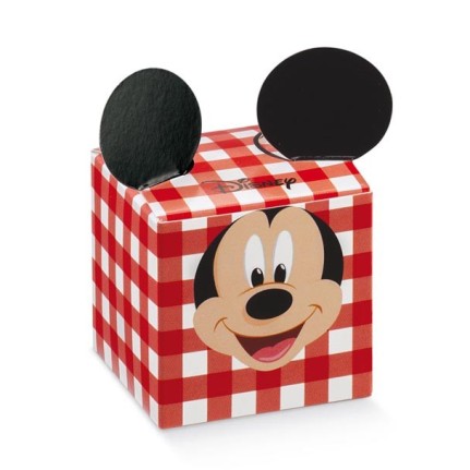 Scatolina Nascita Bimbo Cubo Disney Topolino Rosso