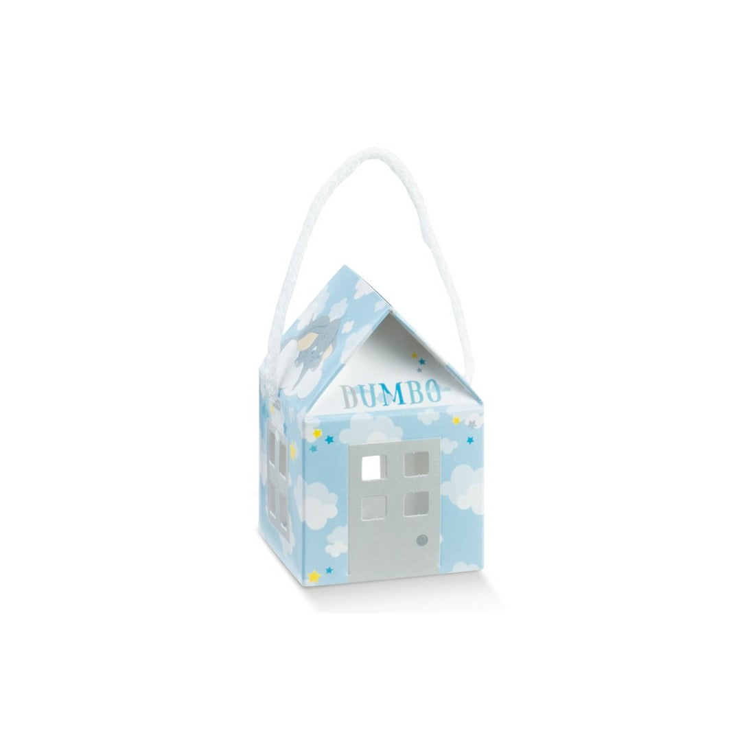 Scatolina Nascita Bimbo Casetta Disney Dumbo Elefante celeste
