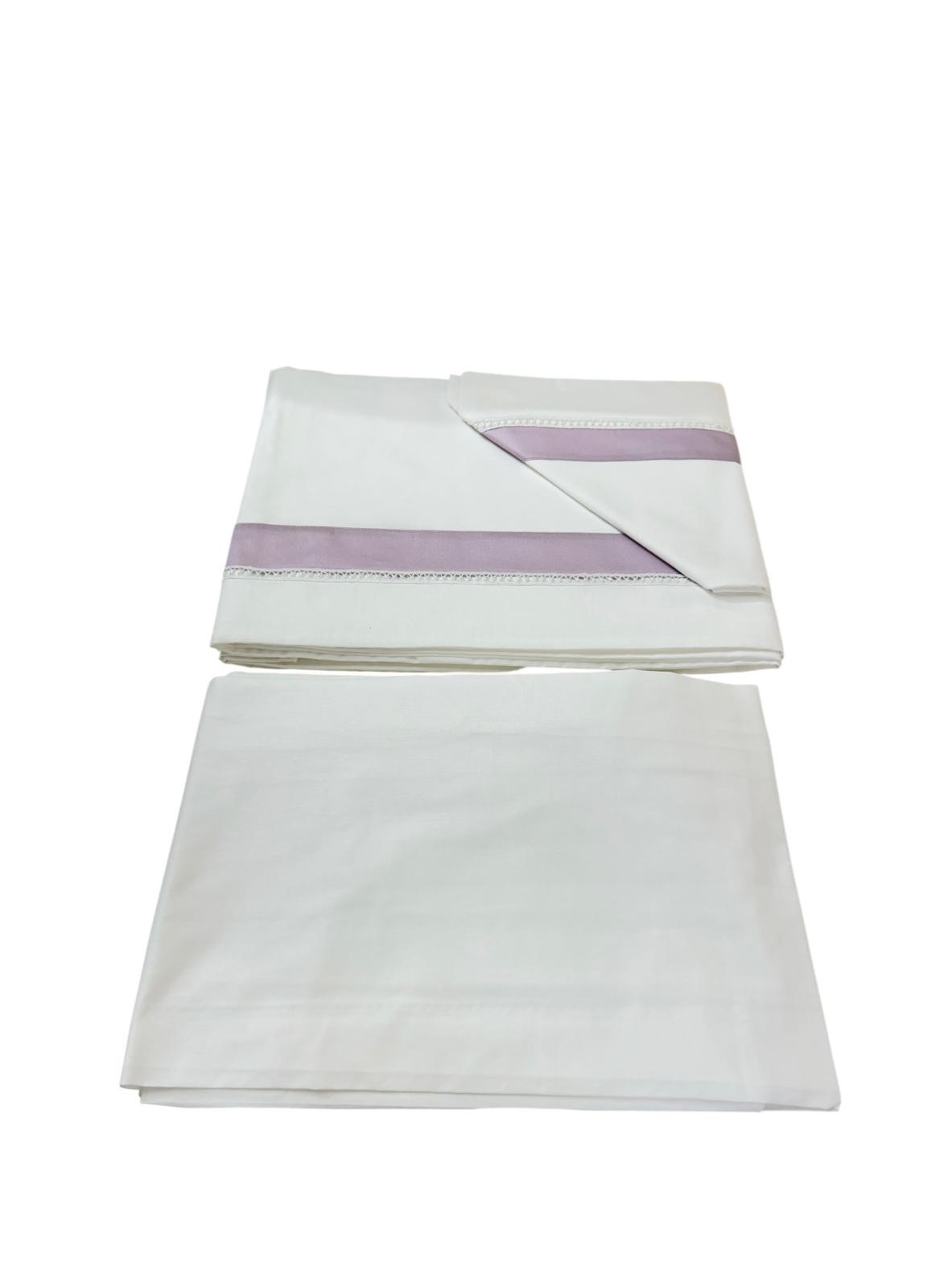 Completo Lenzuola Matrimoniale Alexander Tuscany Home Balza Pizzetto – 100% Cotone