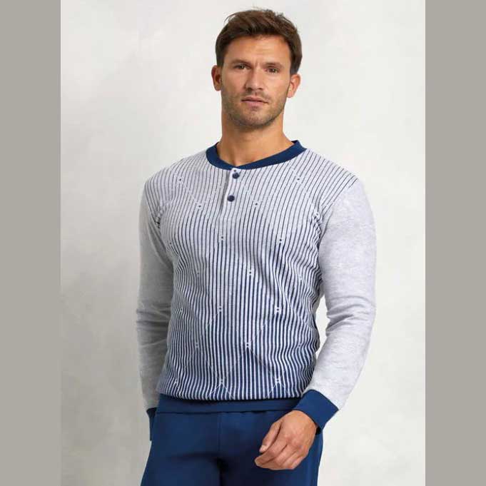 Pigiama Autunno/Inverno Uomo Il Granchio GP2069 Cotone interlock