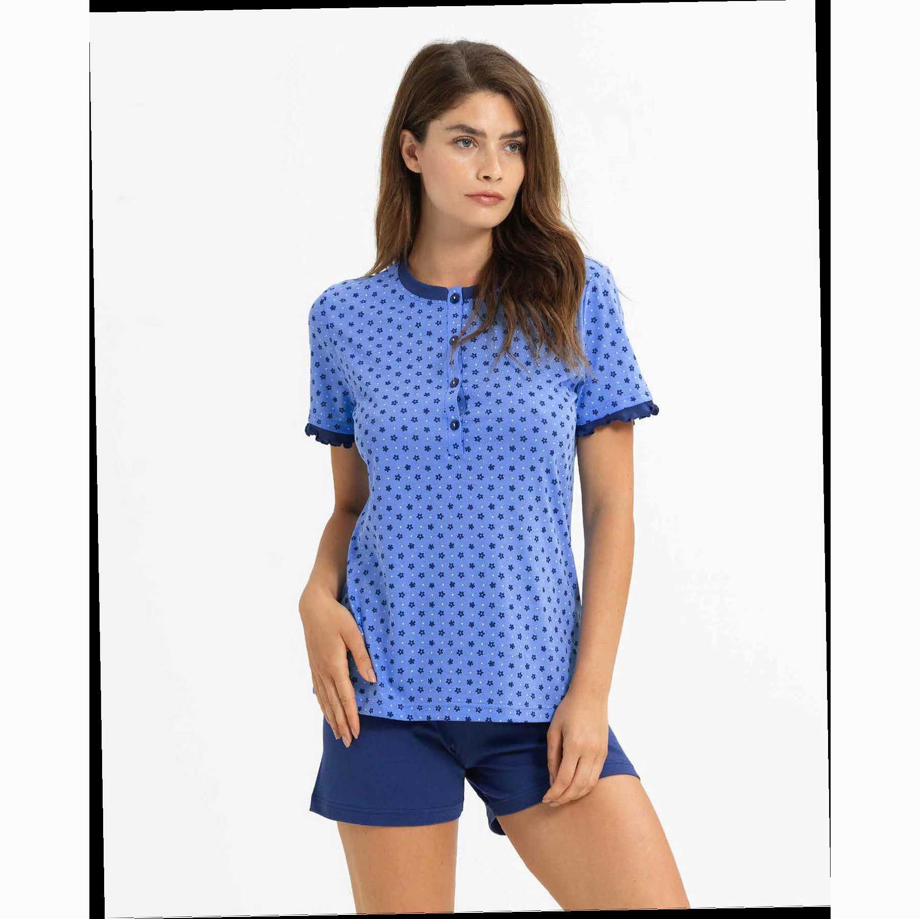 Pigiama Primavera/Estate Donna Bee Cool Smoothie Serie 5 46 100% Cotone