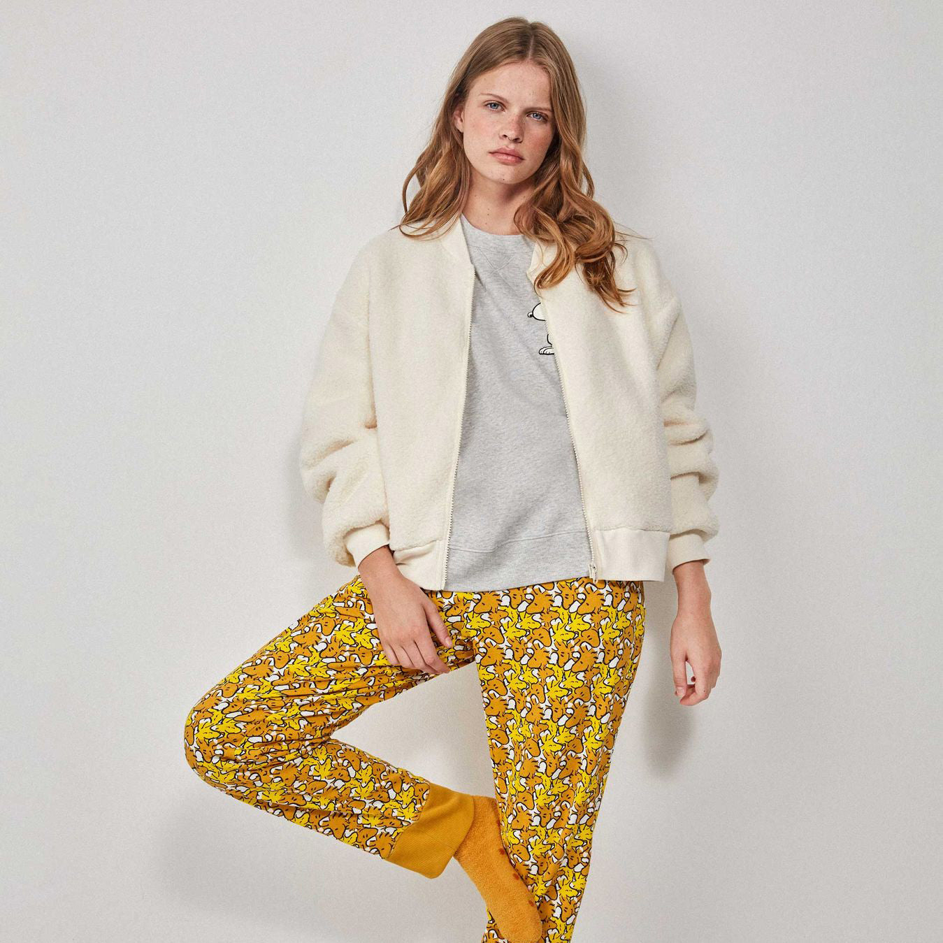 Giacca bomber Gisela 2/20216U da donna in montone sintetico e pile, chiusura zip, tasche laterali, taglia M