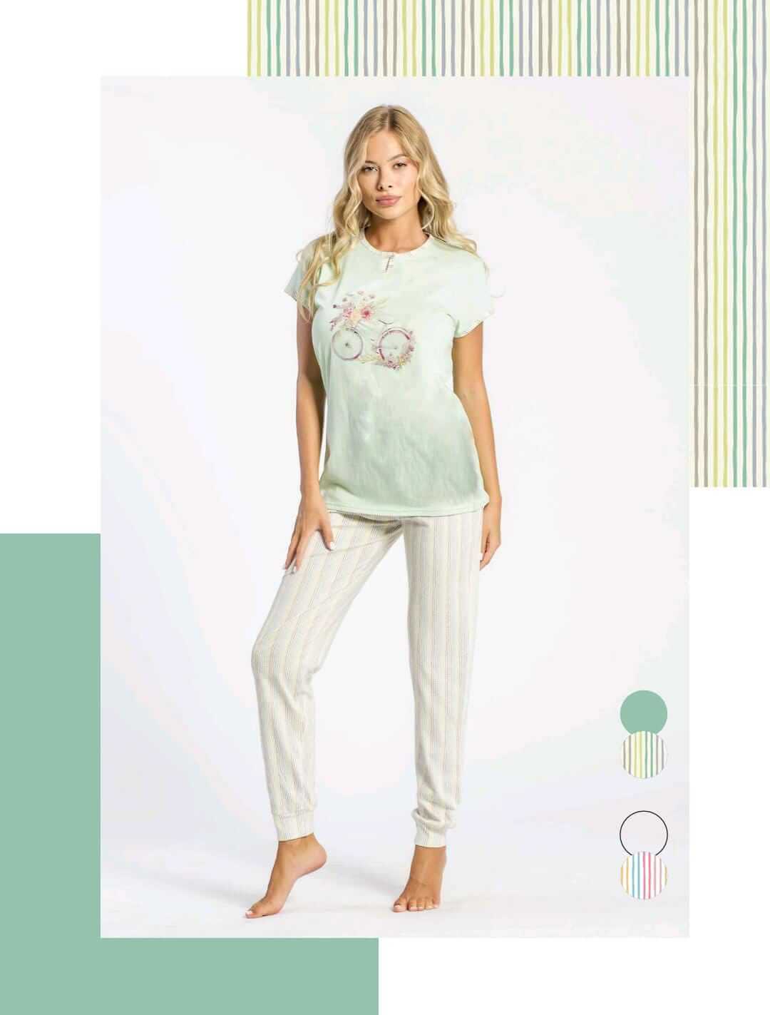 Pigiama Donna Primavera/Estate Milk And Honey Linea multicolor 54 Jersey