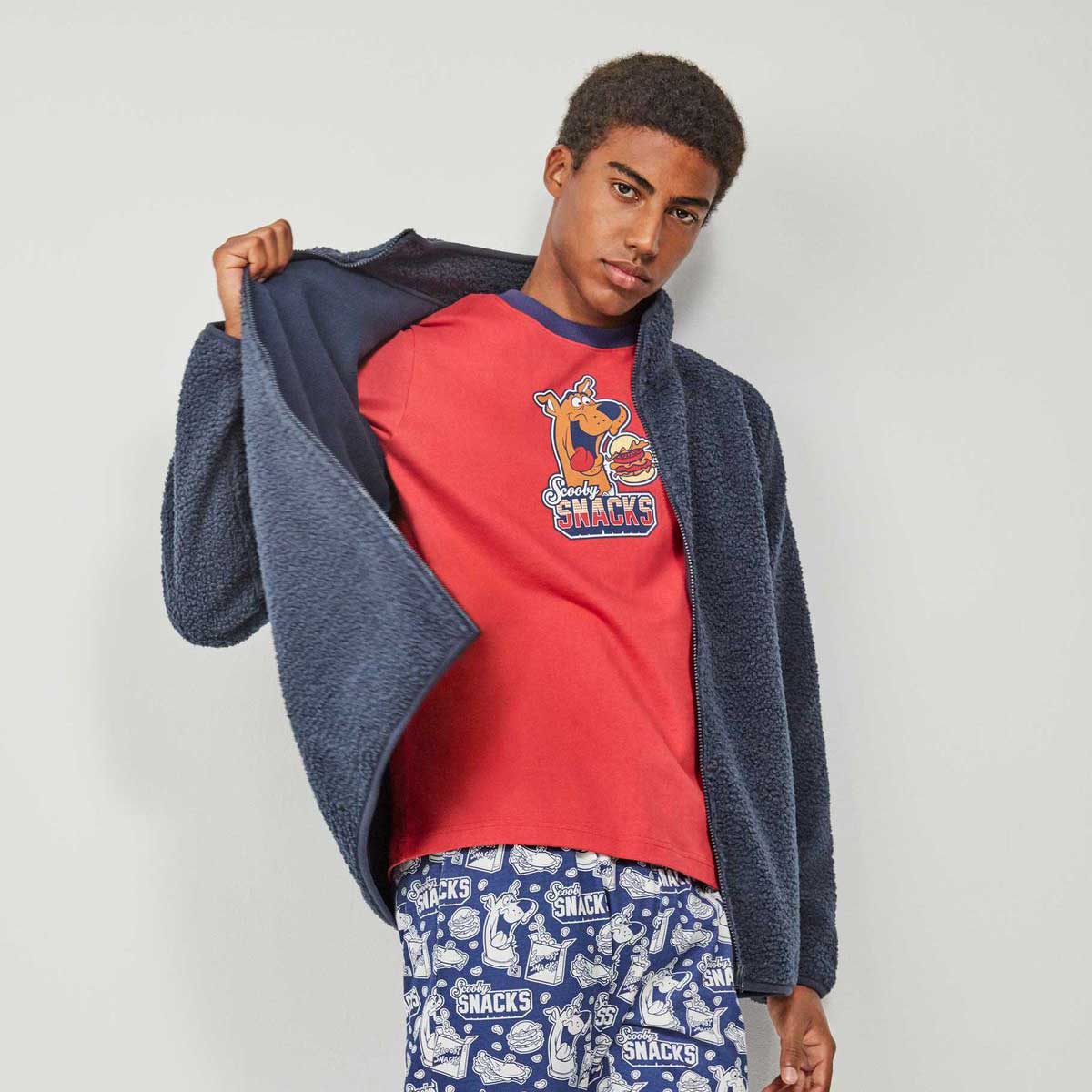 Giacca uomo modello Gisela 2/20248U S in tessuto montone e pile, con zip frontale e tasche laterali, stile casual invernale