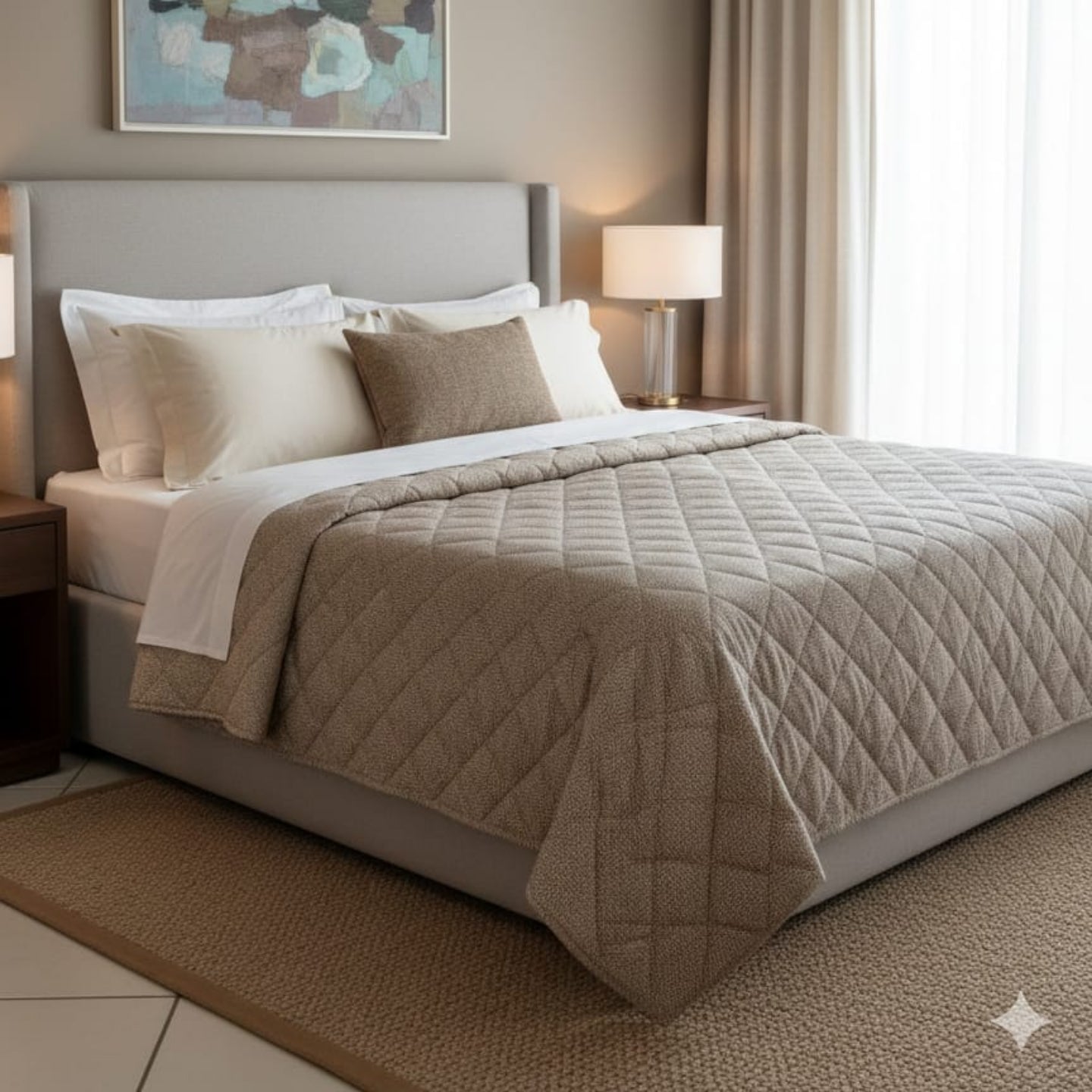 Trapuntino matrimoniale Borbonese Oplà Matrimoniale Raso di Cotone