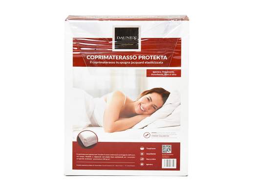 Coprimaterasso Daunex Protekta 130×200+30 cm – 1 Piazza e Mezza