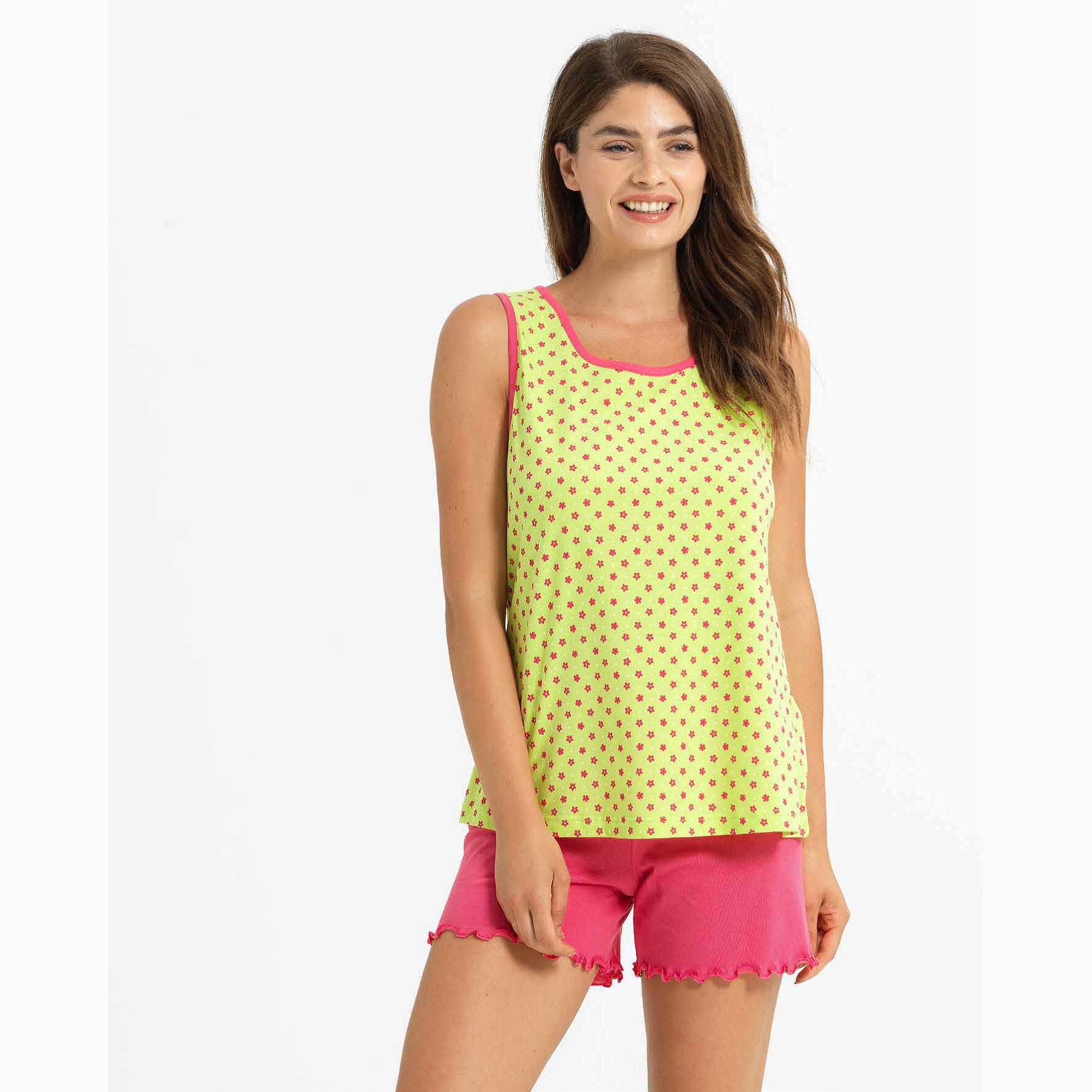 Pigiama Primavera/Estate Donna Bee Cool Smoothie Serie 5 48 100% Cotone