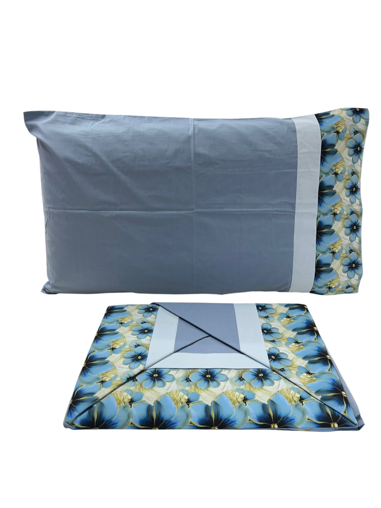 Completo Lenzuola Made In Italy Matrimoniale 100% Cotone