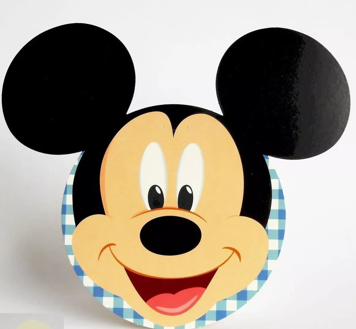 Tag Nascita Bimbo Biglietto invito Disney Topolino Mickey Blu
