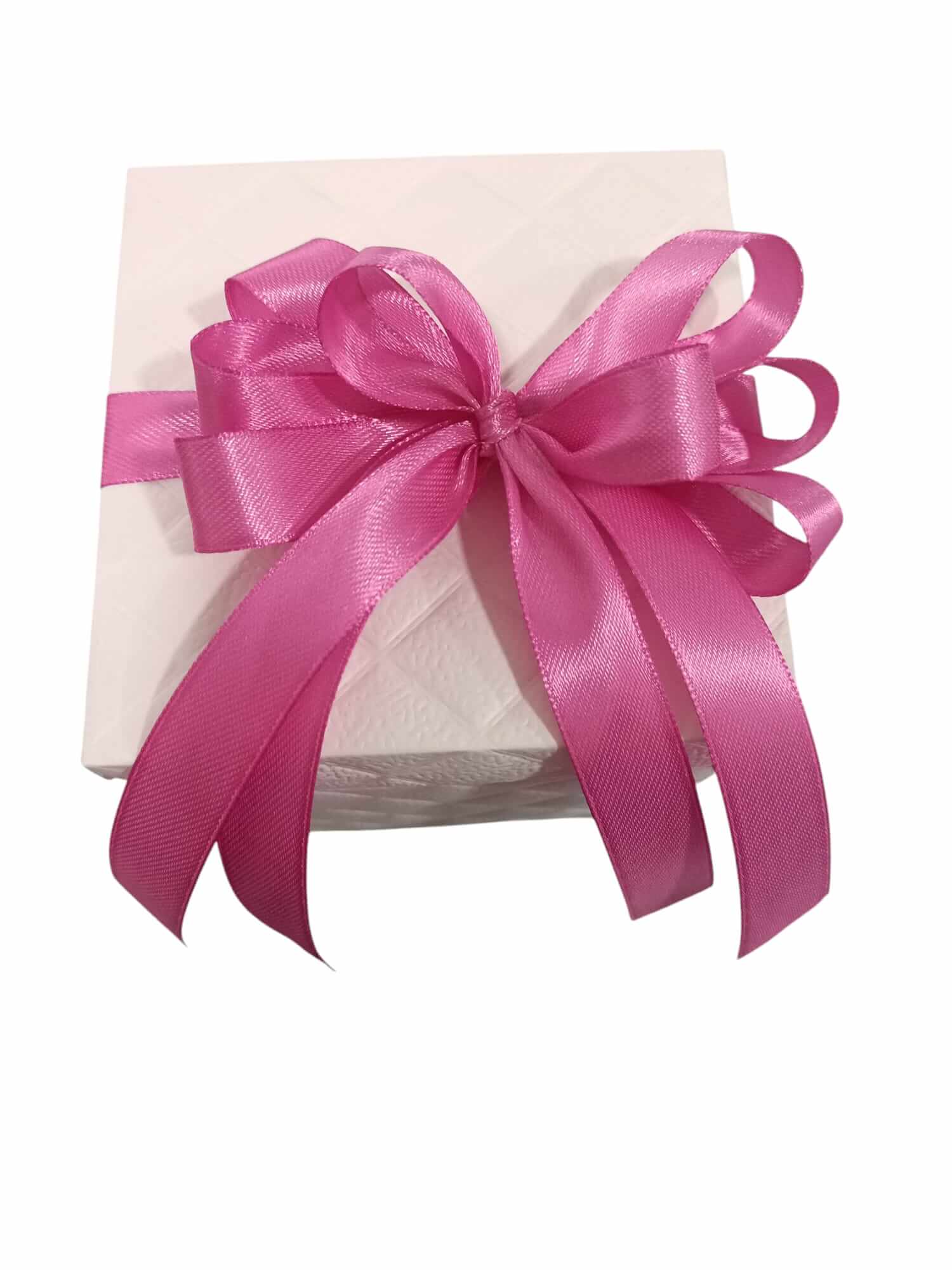 Confezione regalo personalizzata con fiore decorativo e nastro a scelta, eleganza su misura per ogni evento