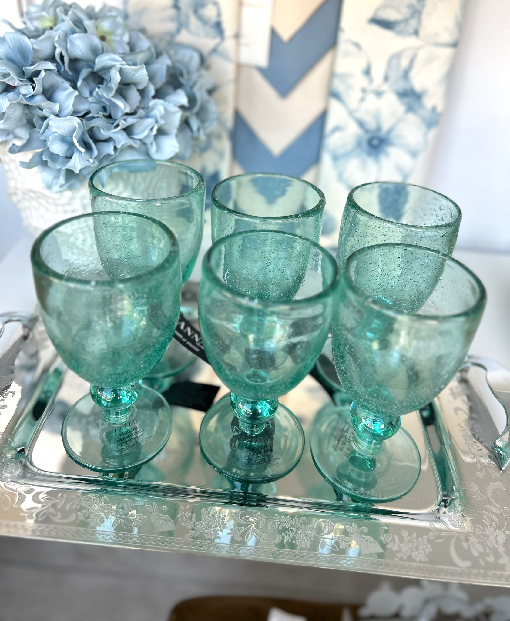 Set 6 Calici Vino Hanna Home in Vetro