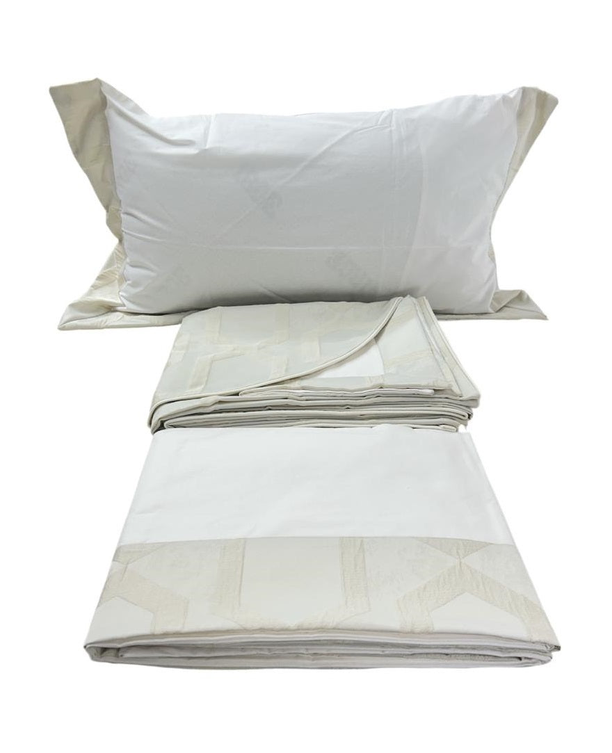 Copriletto + Lenzuolo Matrimoniale Alexander Tuscany Home Esagono – Jacquard 260x260 cm