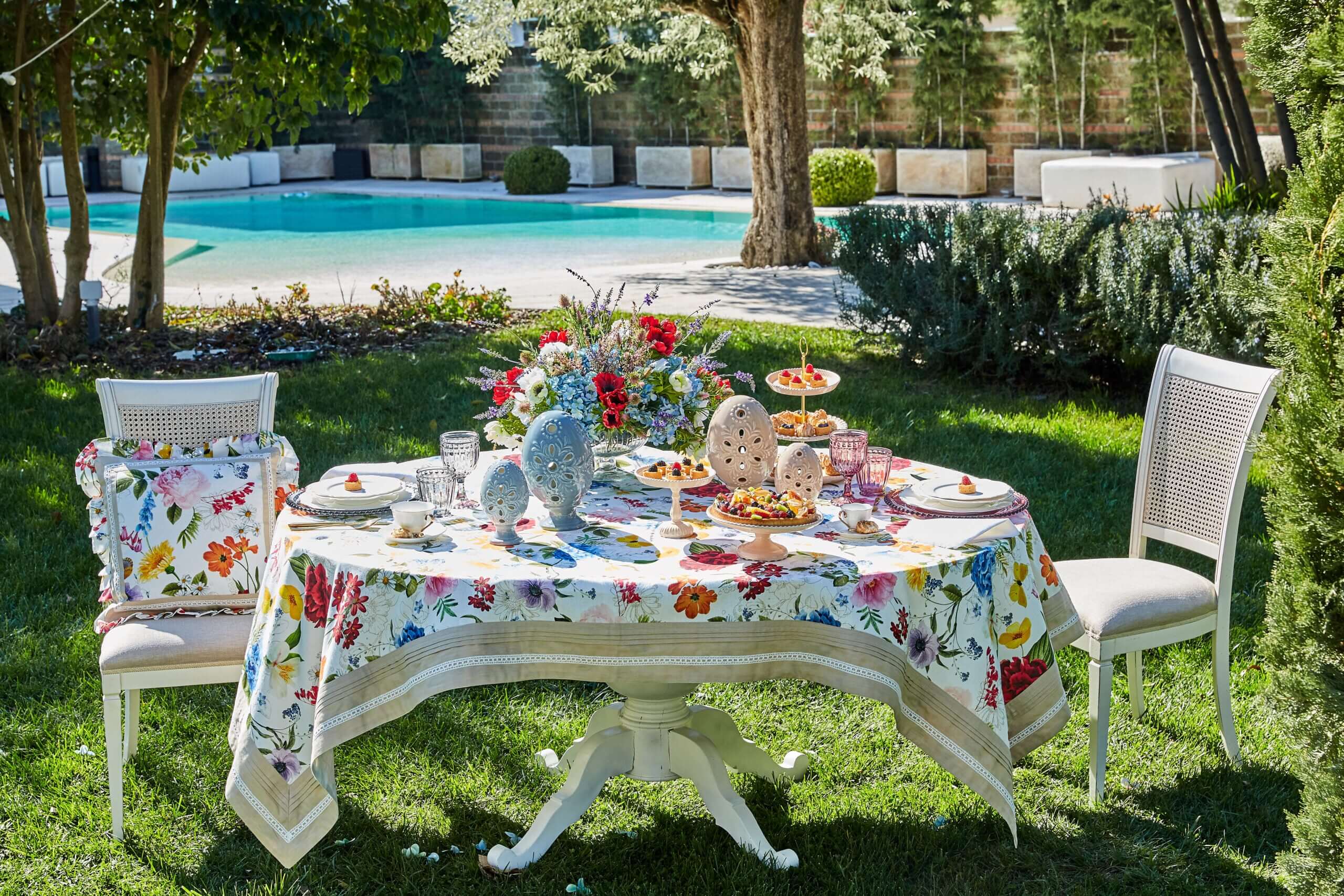 Sv Tavola x 12 Preziosa Orchidea Cotone