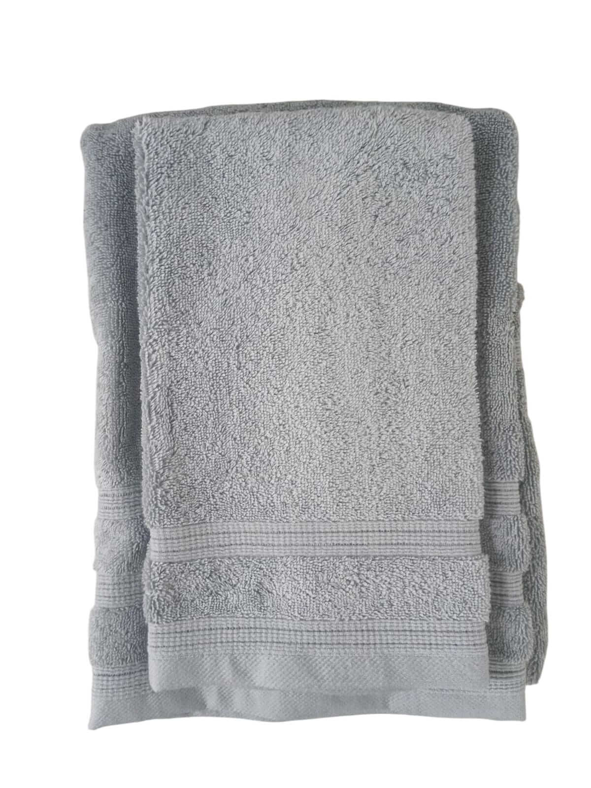 Set Asciugamani 1+1 Casa Matta 650GR Spugna di Cotone