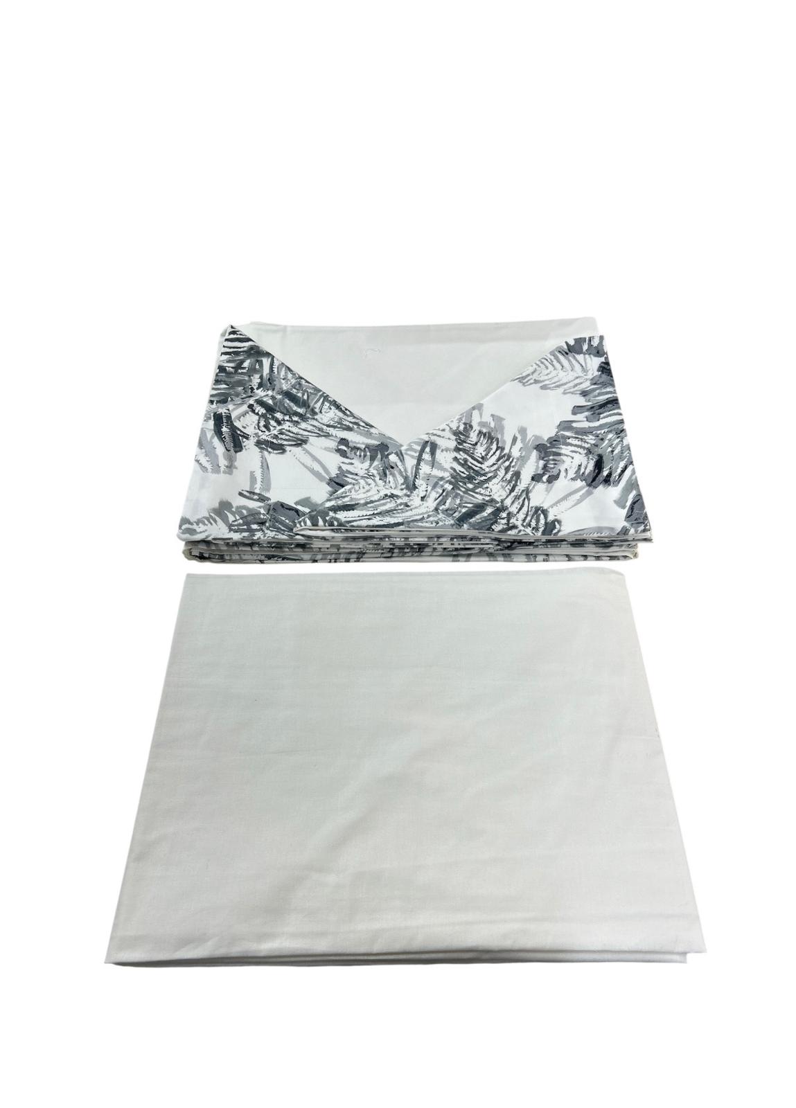 Completo Lenzuola Matrimoniale Alexander Tuscany Home Foglie – 100% Cotone