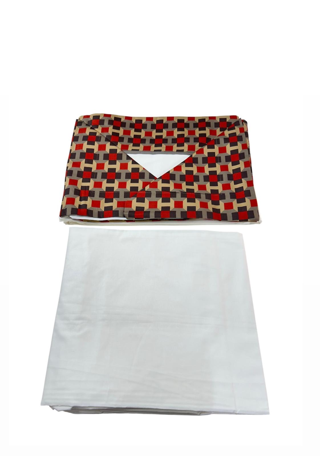 Completo Lenzuola Matrimoniale Alexander Tuscany Home Rombi – 100% Cotone