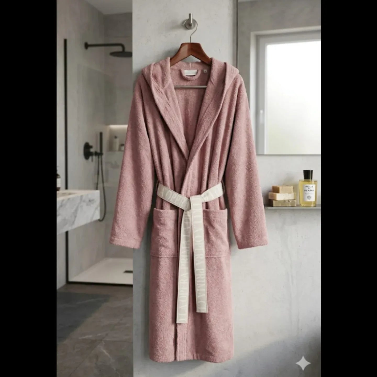 Accappatoio con Cappuccio Polo Logo Opera Prima - The King Luxury