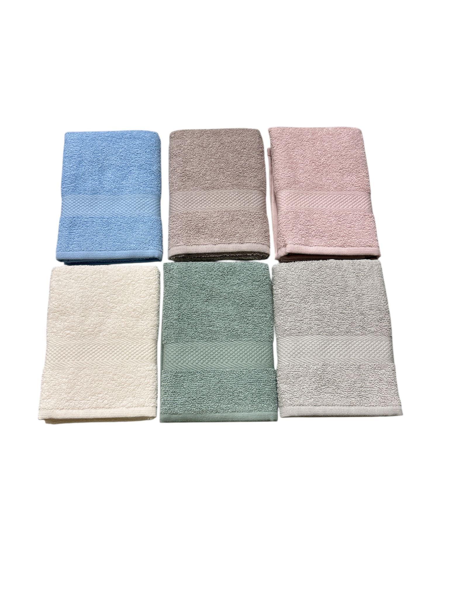 Asciugamani Ospite Colorissima 6pz Cotone Made in Italy - The King Luxury