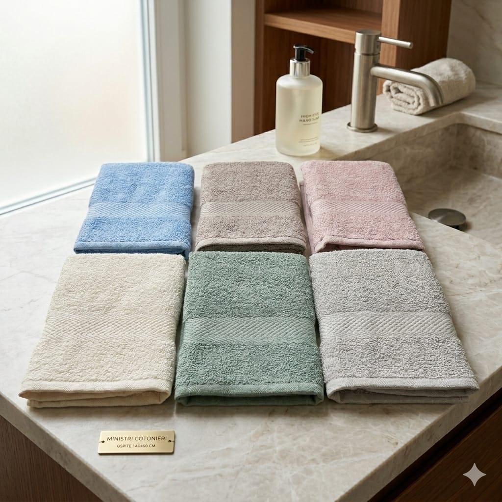 Asciugamani Ospite Colorissima 6pz Cotone Made in Italy - The King Luxury