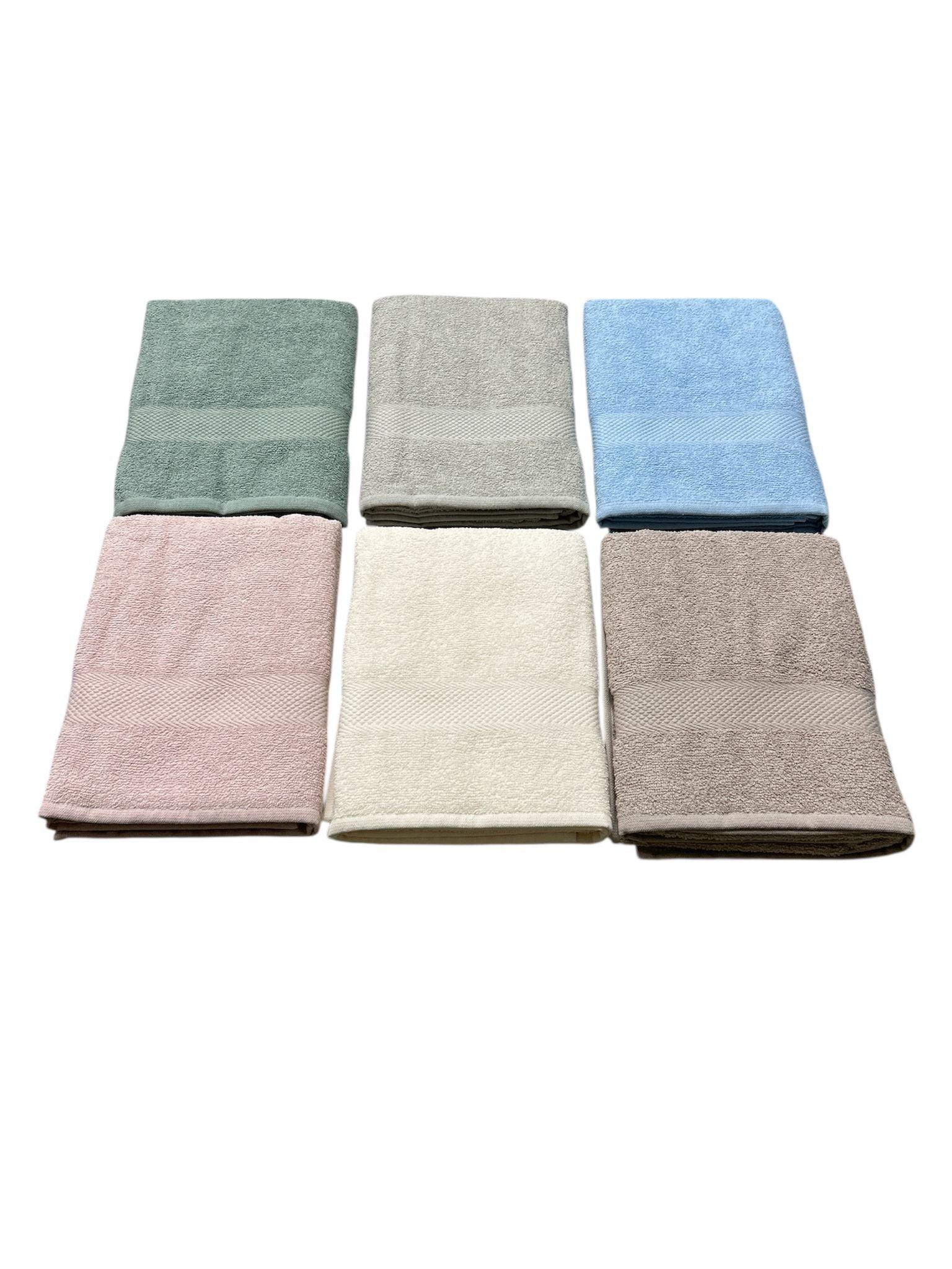 Asciugamani Viso Colorissima 6pz Cotone Made in Italy - The King Luxury