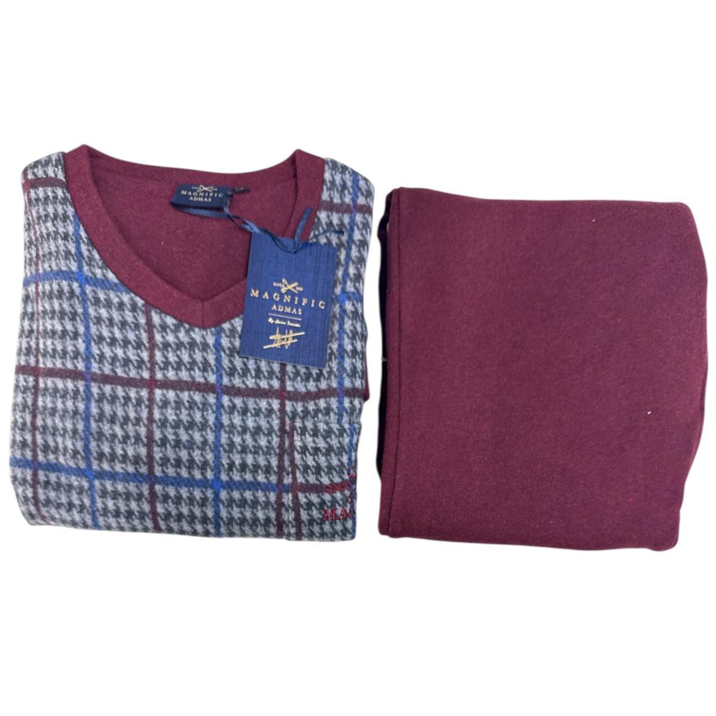 Pigiama Uomo Admas 63766 – Autunno/Inverno – Stile Elegante e Comfort Ineguagliabile