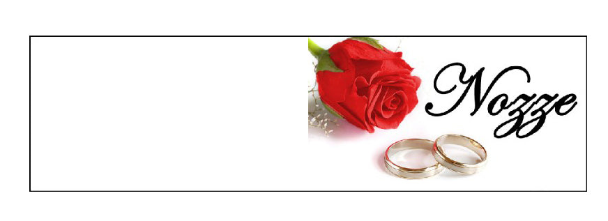 Bigliettino matrimonio con decorazioni eleganti, cuori o fedi, ideale per auguri personalizzati in stile raffinato