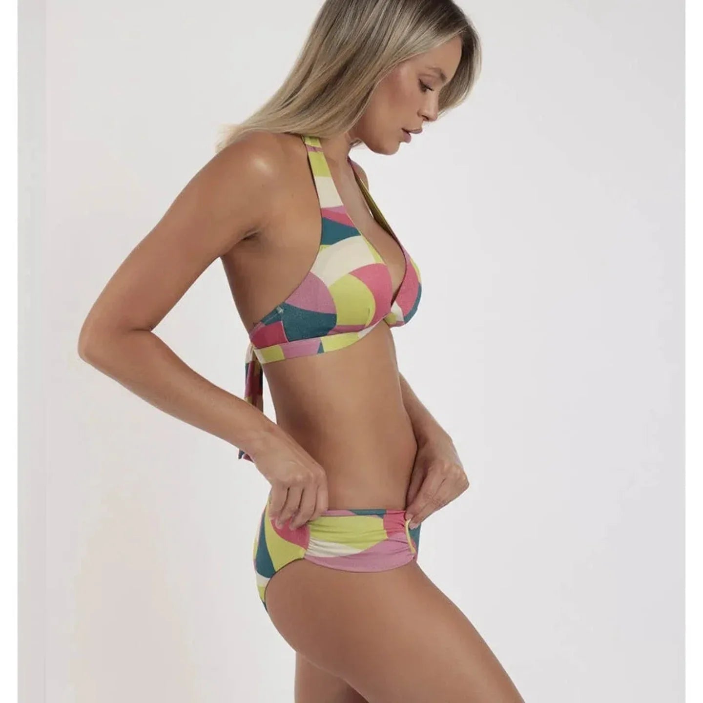 Bikini Donna Admas 15471 - 0 Sunshine Triangolo Multicolore con Lurex - The King Luxury