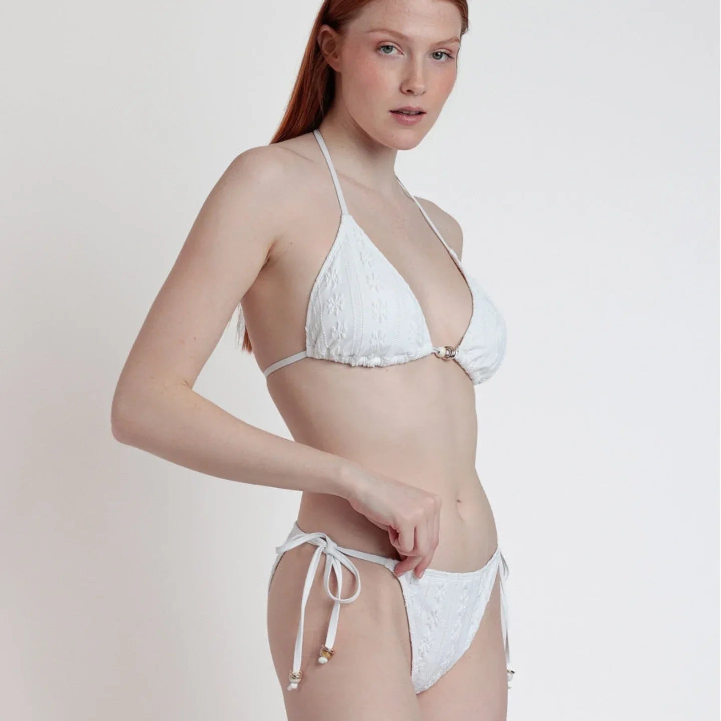 Bikini Donna Admas 15495 - 0 Cortina Isola con Jacquard Floreale - The King Luxury