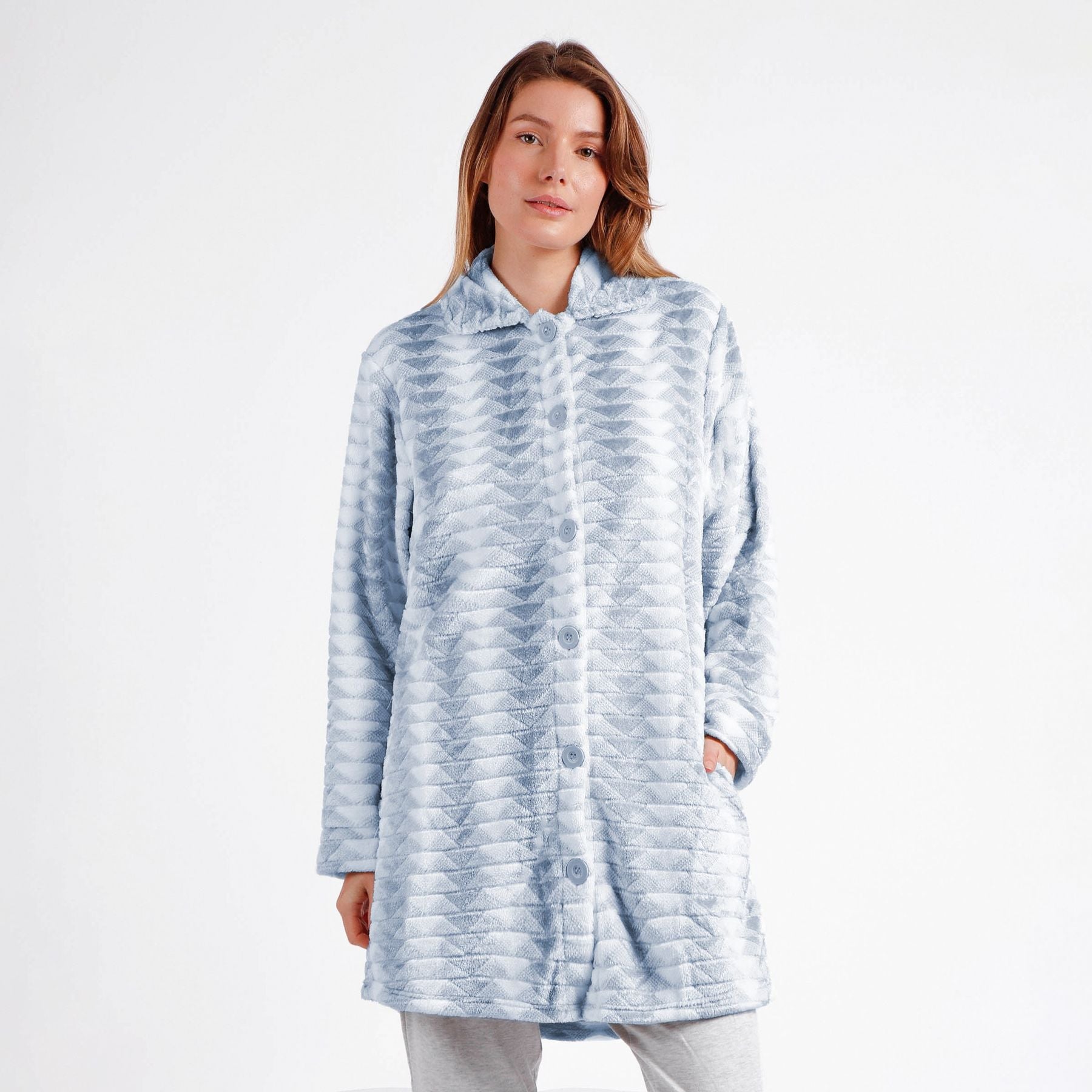 Giacca donna Admas 67029 L in pile coral, colore tinta unita, calda e soffice, perfetta per l’inverno.