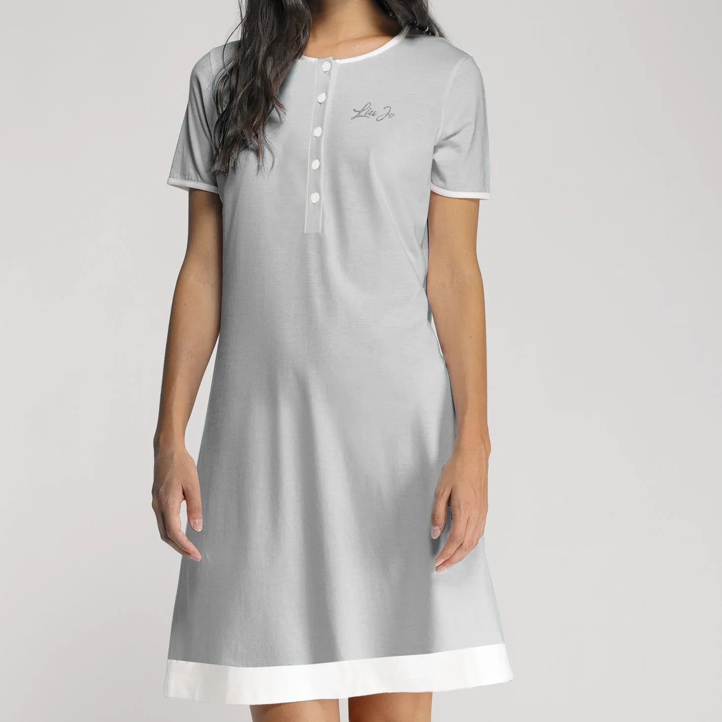 Camicia Notte Liu Jo – Aperta Davanti Cotone Modal - The King Luxury