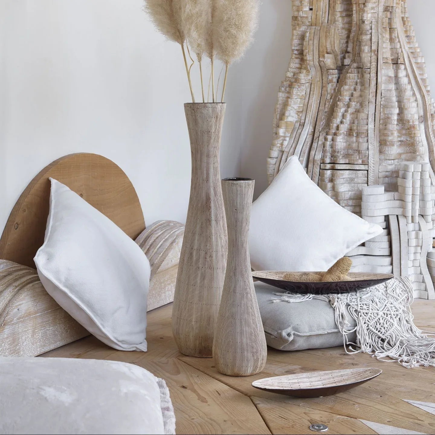 Centrotavola Evviva Matera 4878 – Ovale in Ceramica Marrone 32,5x10 cm - The King Luxury