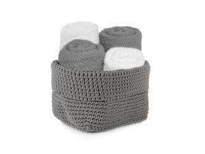 Cestino Lavette Daunex Uncinetto 30x30 con Cestino Elegante - The King Luxury