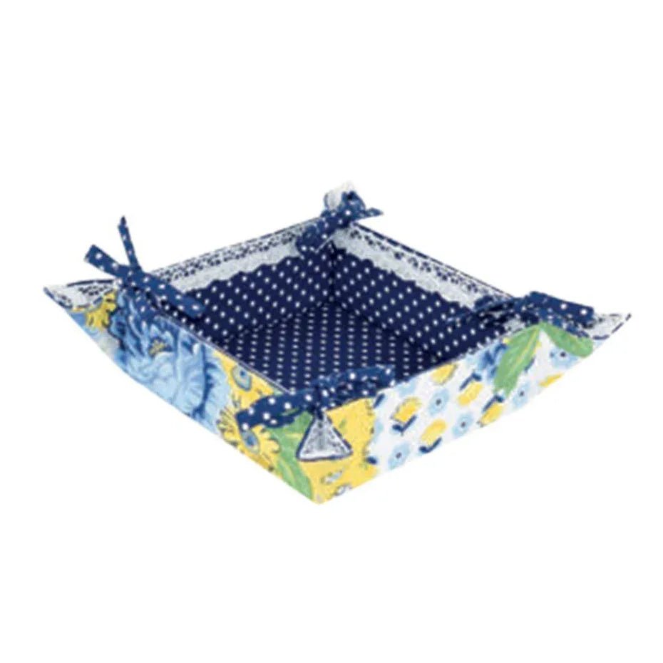 Cesto Portapane Peonia Cotone Made in Italy - The King Luxury